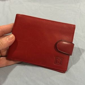 ROLEX RED GENUINE  LEATHER WALLET